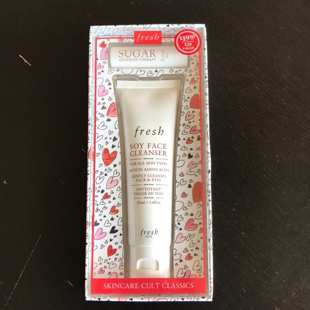 Fresh Soy Face cleanser and lip sugar NWT